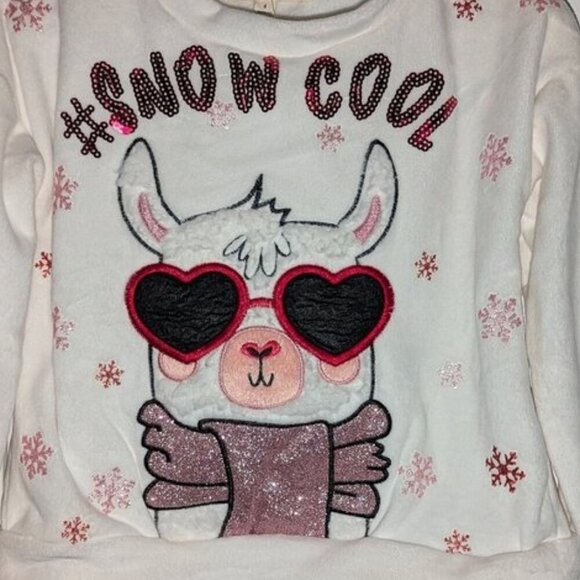 *3 FOR $9* NEW margaux & Lexi Llama Alpaca #SnowCool Soft Crewneck Sweatshirt 4T - Picture 3 of 3